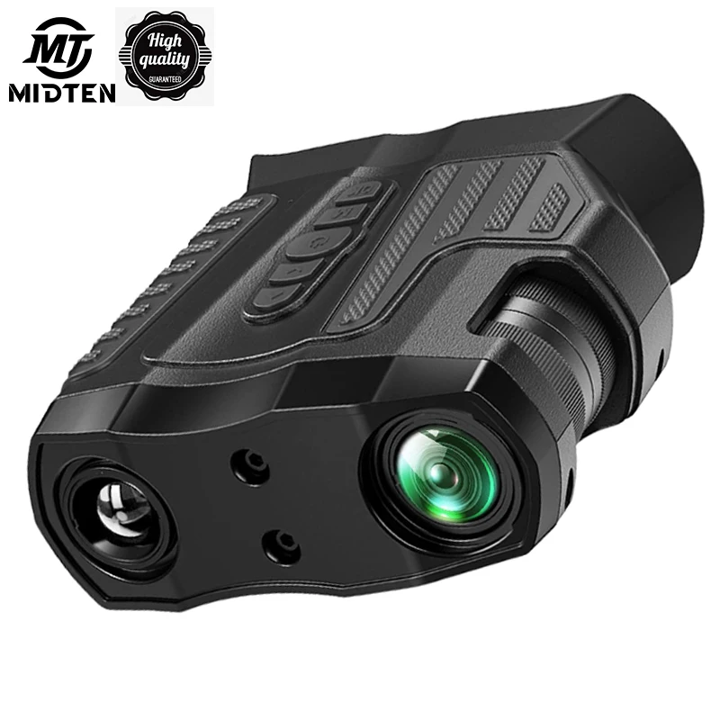 MidTen Night Vision Binoculars Goggles For Adults with IR 10x Optical Zoom 4000mAH Rechargeable Hunting Tactical Camping