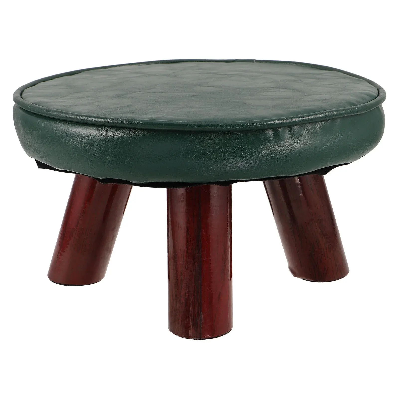 Round Solid Wooden Step Stool Sturdy Kids Toilet Step Stool Potty Training Footstool Plant Stand Kitchen Bathroom Bedroom