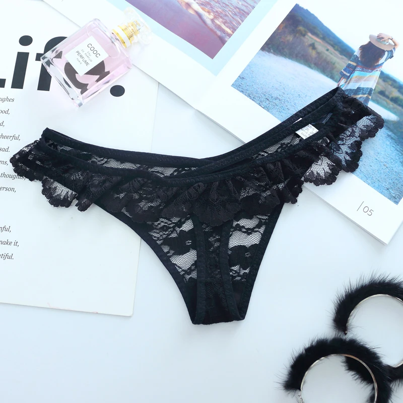 Sexy Lace Panties Women Fashion Cozy Lingerie Tempting Briefs High Quality Women's Underpant Low Waist Intimates Underwear  7 C