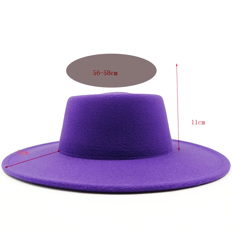 Wholesale jazz fedora hats 8cm concave convex top ladies\' jazz hats men\'s classic flat top fedora hats classic шляпа женская