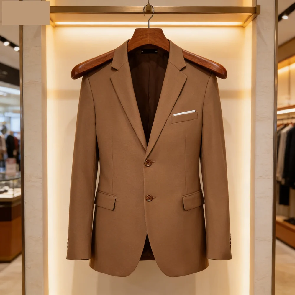 

Asymmetric Men's Terno with Buckle Blazer Sets Groomsmen Smoking Customizable Wedding Dance Prom Formal Suit Custom Tailored