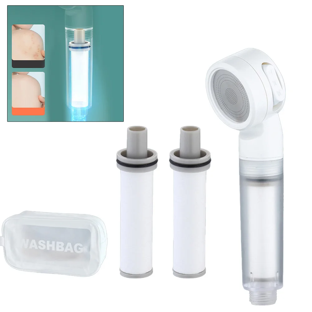 Compact Shower Head Handheld Shower Head Powerful Water Flow Adjustable Settings Easy Installation Clean Water
