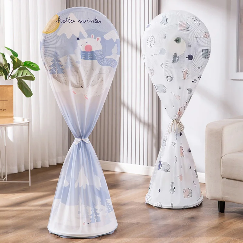 Bodenventilator Abdeckung Waschbar Wasserdicht Staubdicht Runde Universelle Schutzhülle für Haushaltventilator abdeckung staubschutz ventilator wasserdichte hülle waschbare abdeckung runde ventilatorhülle universe – Detail 10