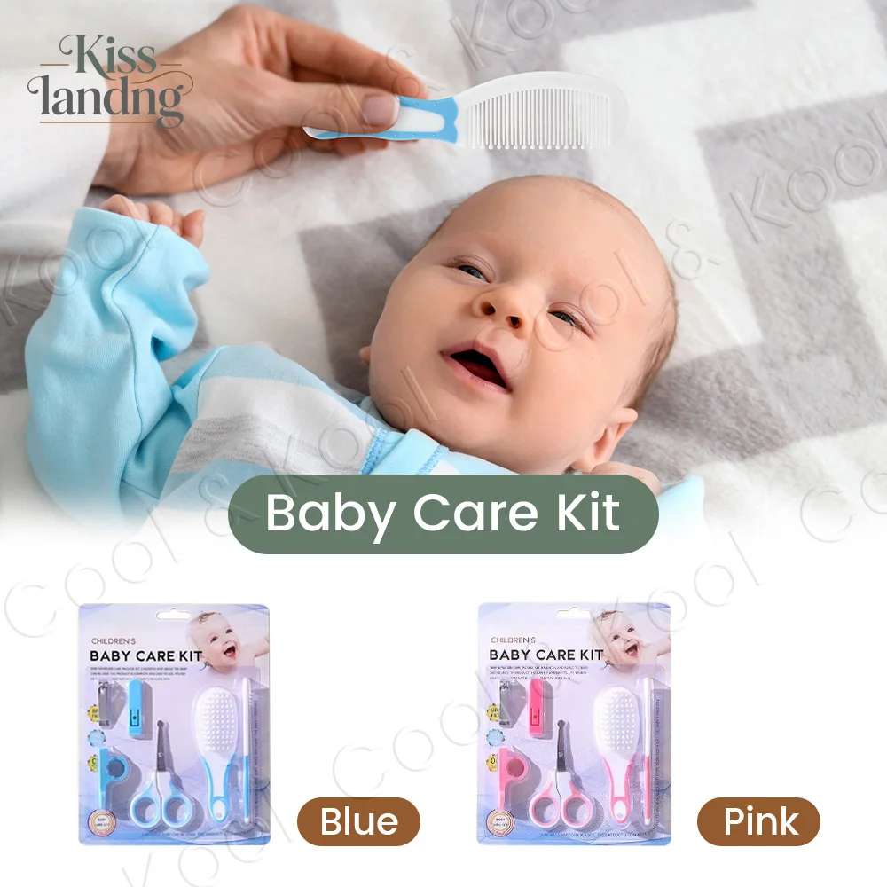 

Complete Baby Grooming Kit, 6pc Gentle Care Set with Fun Brush, Comb & Nail Clippers