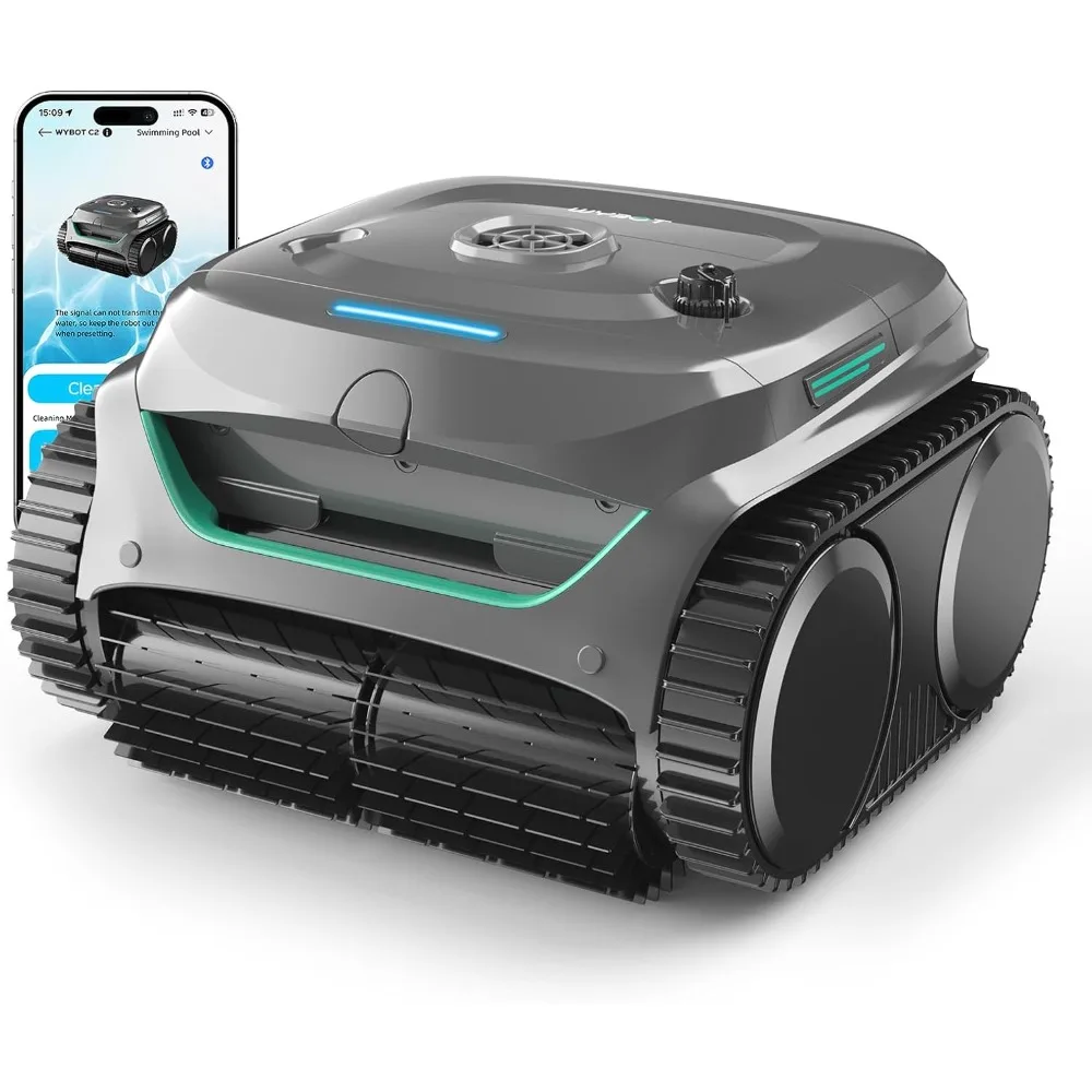 

C2 robot pool cleaner, wireless pool vacuum cleaner suitable for underground pools up to 2152 square feet