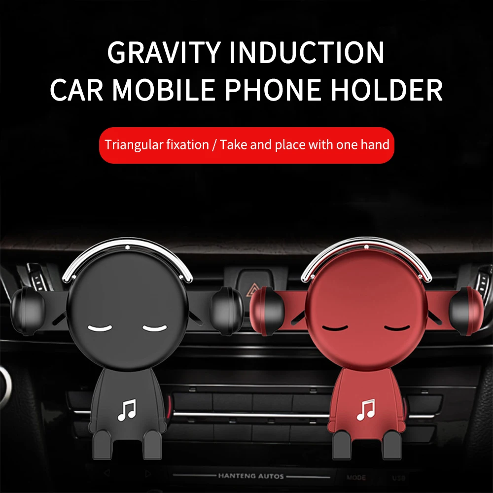 Gravity Car Phone Holder Air Vent Clip Universal Multifunctional Car Phone Mount for Smartphone Xiaomi Samsung Car Accessories