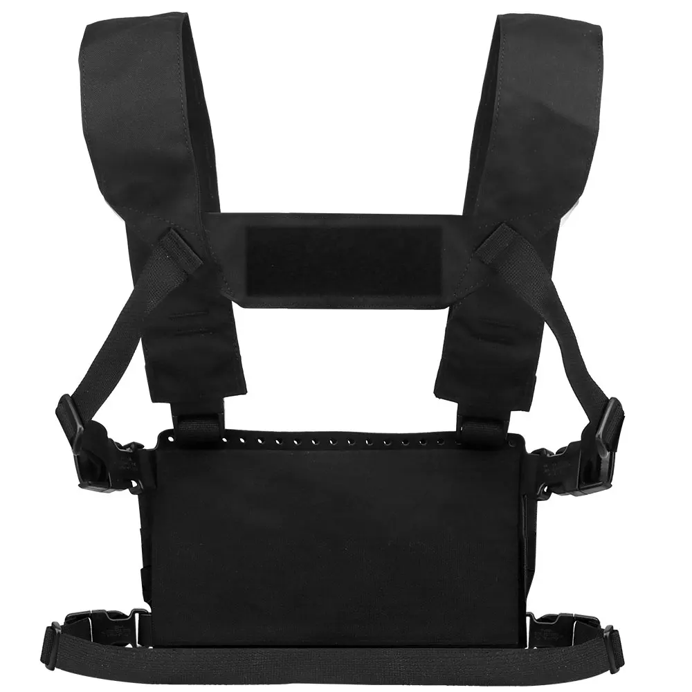 Tactical Chest Rig Vest With 5.56 Triple Elastic Mag Pouch Hunting Tactical Plate Carrier Vest Bag Front Plate Extension Kit