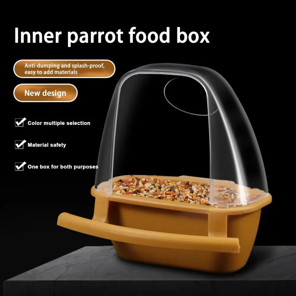 High-quality Bird Feeder Dual-purpose Bird Feeder with Perch Watering Bowl for Parrot Supplies Easy Installation Bird Food