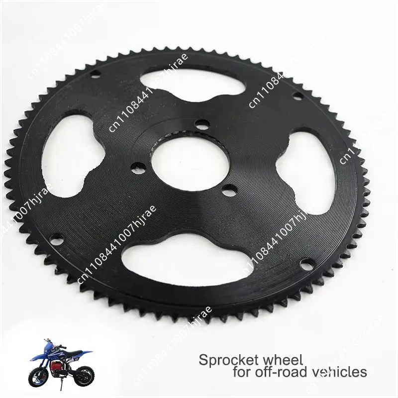 Top Rear Sprocket 80T Front Drive Gear 3 Holes 165mm Compatible with 47CC 49CC Mini ATV Pocket Dirt Bike Replacement Parts