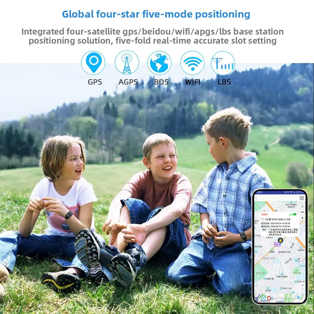 CD 4G GPS Health Watch G69 Child Elderly Position Locator Bracelet with Temperature, Heart Rate, Step, and Calorie Monitoring