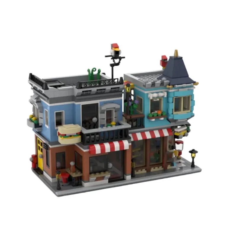 تجميع الجسيمات الصغيرة اللبنات MOC-110502 1424 قطعة بناء لعبة البناء الحديثة ثلاثية الأبعاد نموذج هدية لغز الصبي