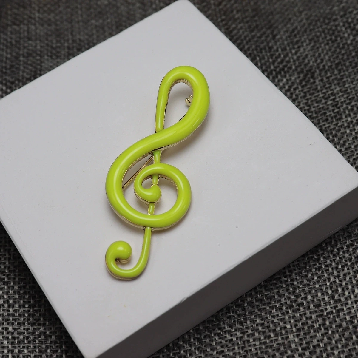 Simple Musical Note Shape Brooch Gold Color Black Enamel Brooches For Women Men Concert Jewelry Musician Lapel Pins Gifts