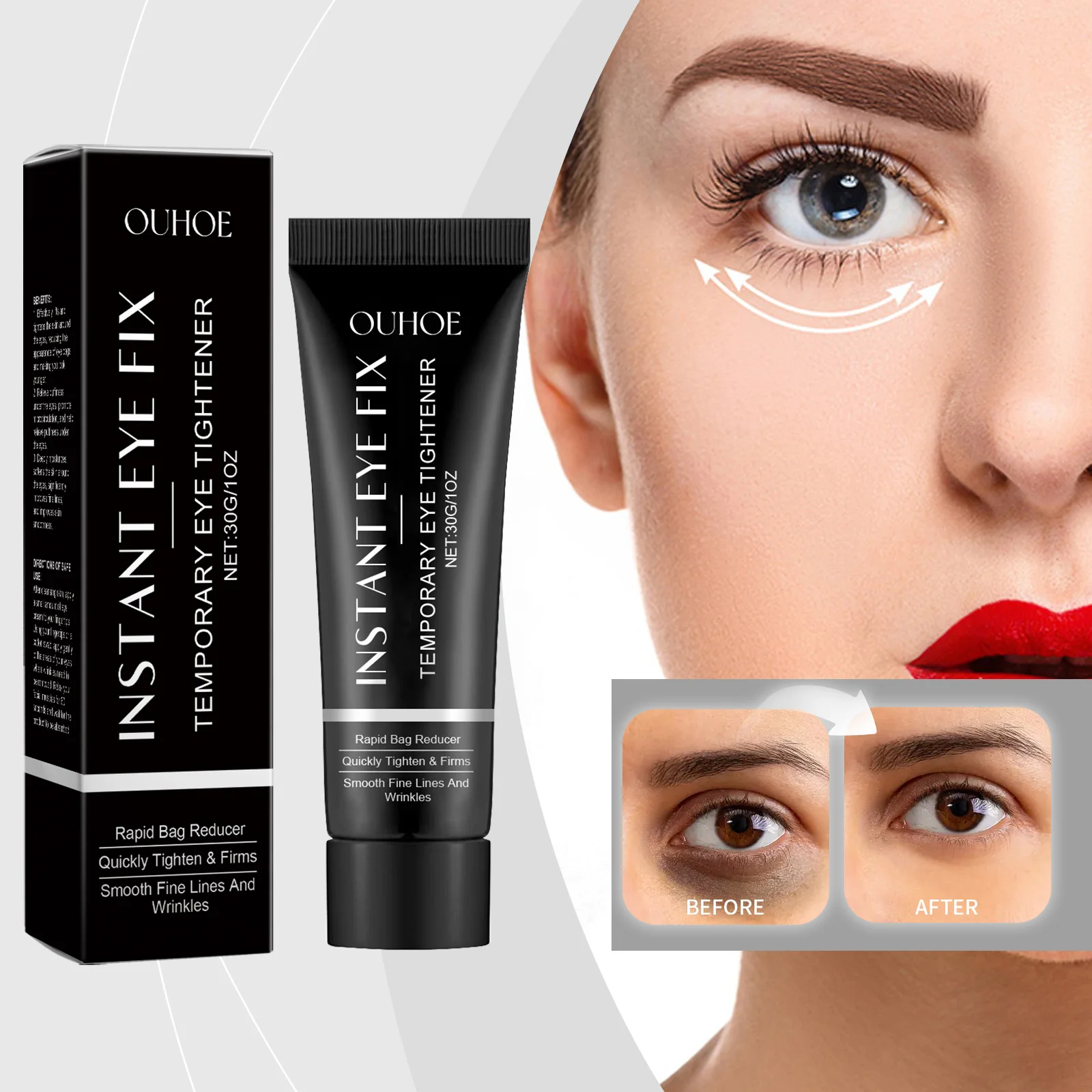 

Anti-Wrinkle Eye Cream Firming Hydrating Under Eye Treatment Reduce Fine Lines Dark Circles Lifting Care with Hyaluronic Acid