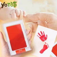 Large Size Non-Toxic Baby Handprint Footprint Imprint Kit Baby Souvenirs Casting Newborn Footprint Ink Pad Infant Clay Toy Gifts