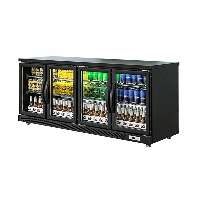 A  Bar Freezer Bar Beer Refrigerated Display Quiet Bar Refrigerator Fresh-Keeping Commercial Freezer