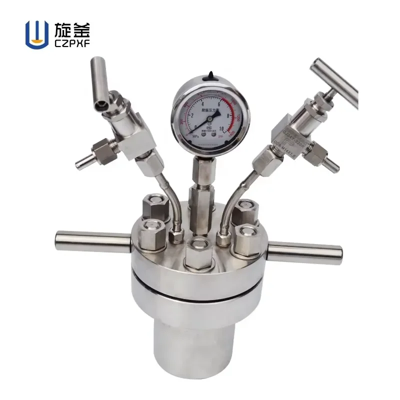 Hydrogenation Reaction High Pressure Reactor With Magnetic Stirrer Coupling Mechanical Agitation