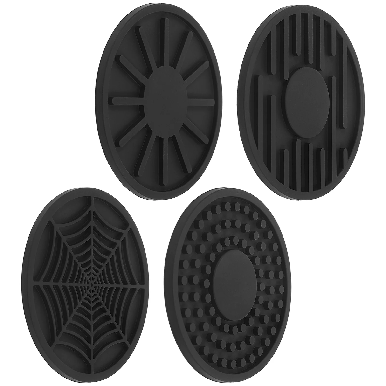 

4 Pcs Car Coaster Coasters Reusable Coffee Silicone Drink for Non-slip Cup Mats Saucers Hot Silica Gel Decorations Place