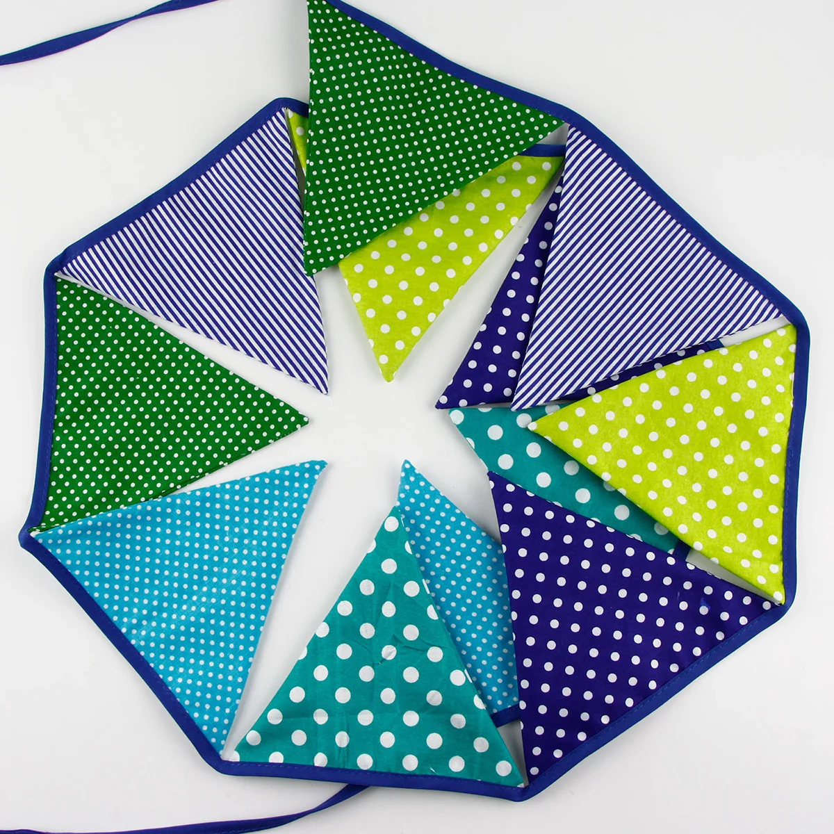 

1Pcs 3.2m Triangle Pennant Banner Colorful Linen Bunting Birthday Festival Party Decoration Pull Flag Colorful Banner