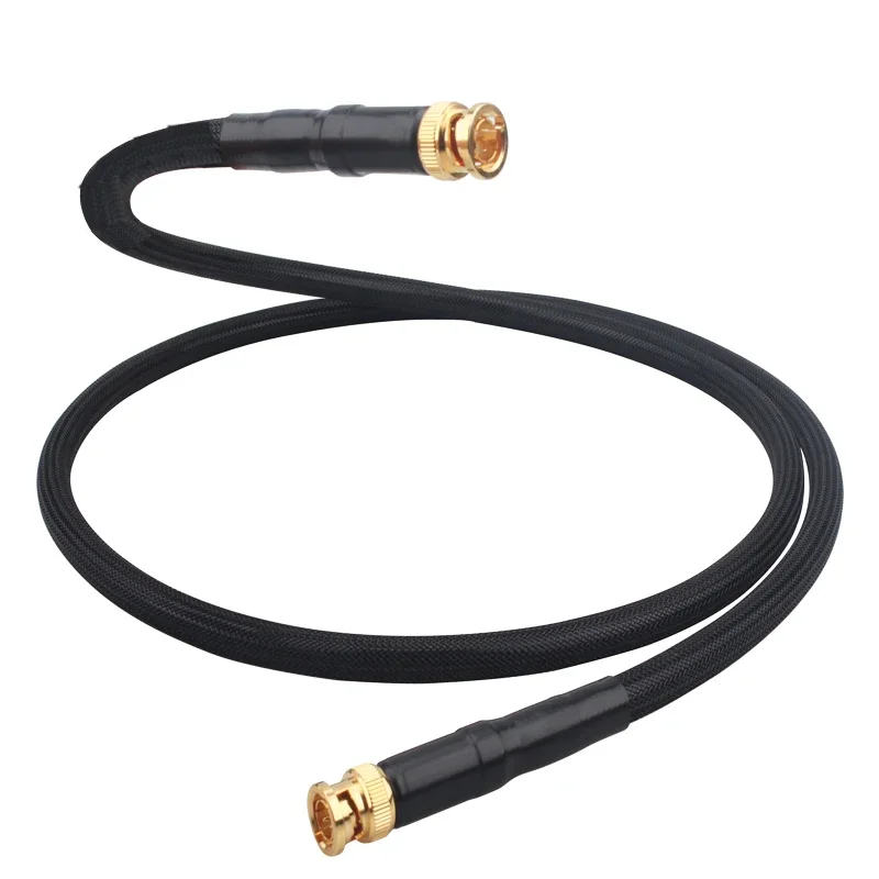 Pure Silver BNC Digital Coaxial Cable HD Video Cable DI Radio Frequency SMA HiFi Audio Cables