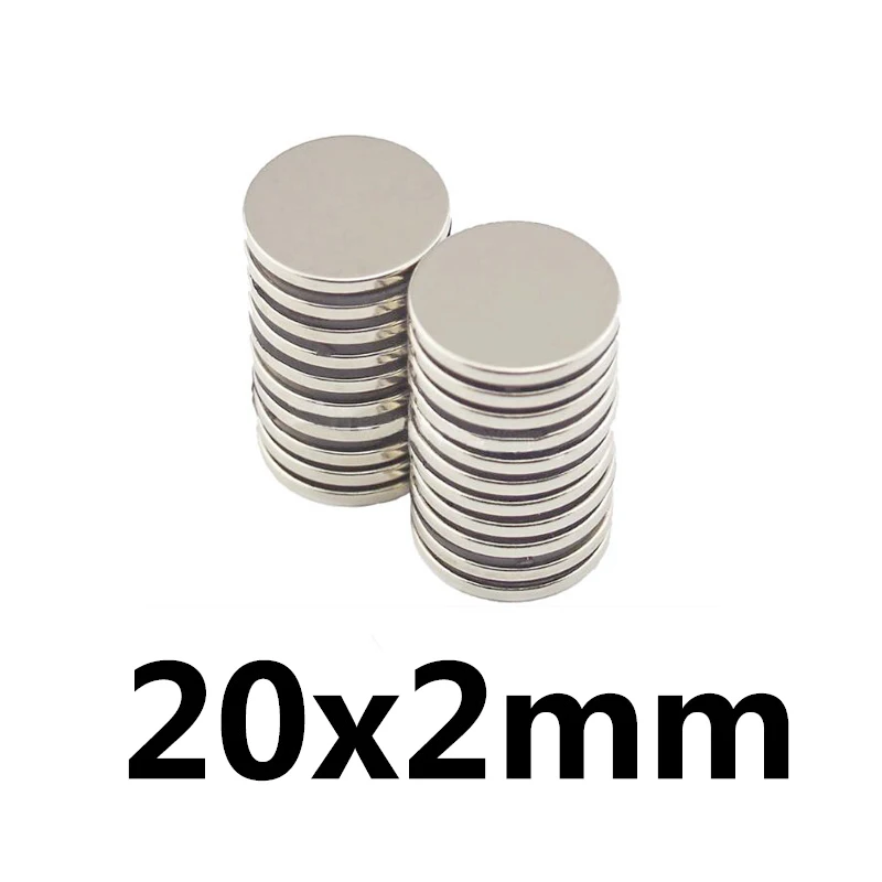 

20x2 mm Powerful Magnets 20x2mm Round Magnet 20mmx2mm For Home Refrigerators, Offices DIY 20*2
