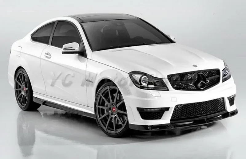 Autozubehör Carbonfaser VRS Style Frontlippe passend für 2011-2013 MB W204 C63 AMG Limousine Coupé Frontspoiler Car-Styling
