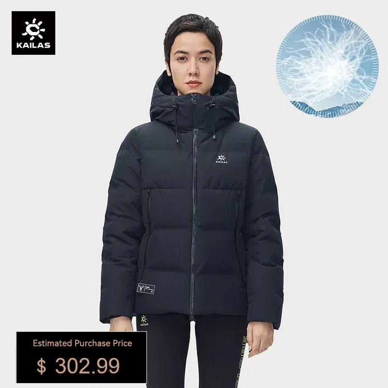 KAILAS abrigo de plumas de ganso cálido cáscara dura gruesa impermeable a prueba de viento escalada chaquetas de senderismo al aire libre abrigos KG 2243220