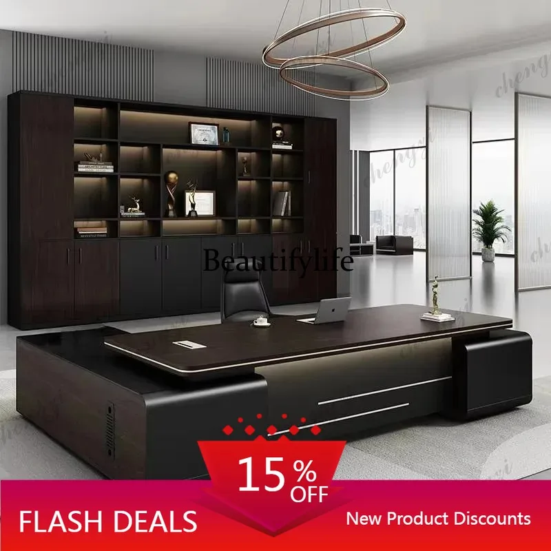 A139  Upgrade Reception Office Desk Organizer Luxury Writing Executive Office Table Standing Specialty Mesa De Escritorio Furnit