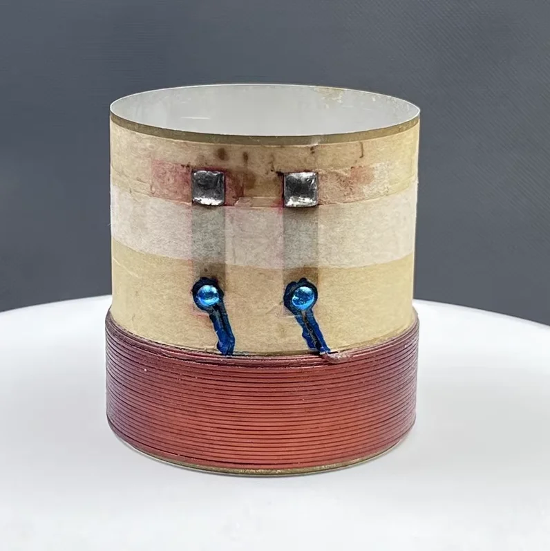 Ghxamp คอยล์เสียงเบส56มม. ขดลวดทองแดงแบนนำเข้าแบบ56แกนอุปกรณ์เสริมลำโพง4Ohm 2ชั้น1ชิ้น