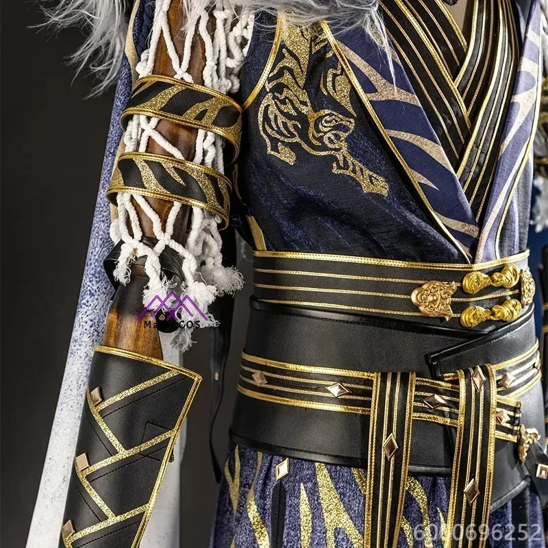 Naraka Bladepoint Akos Hu Косплей Костюм Новый мужской комплект одежды для Хэллоуина с аксессуарами для парика Новое поступление Лидер продаж мода