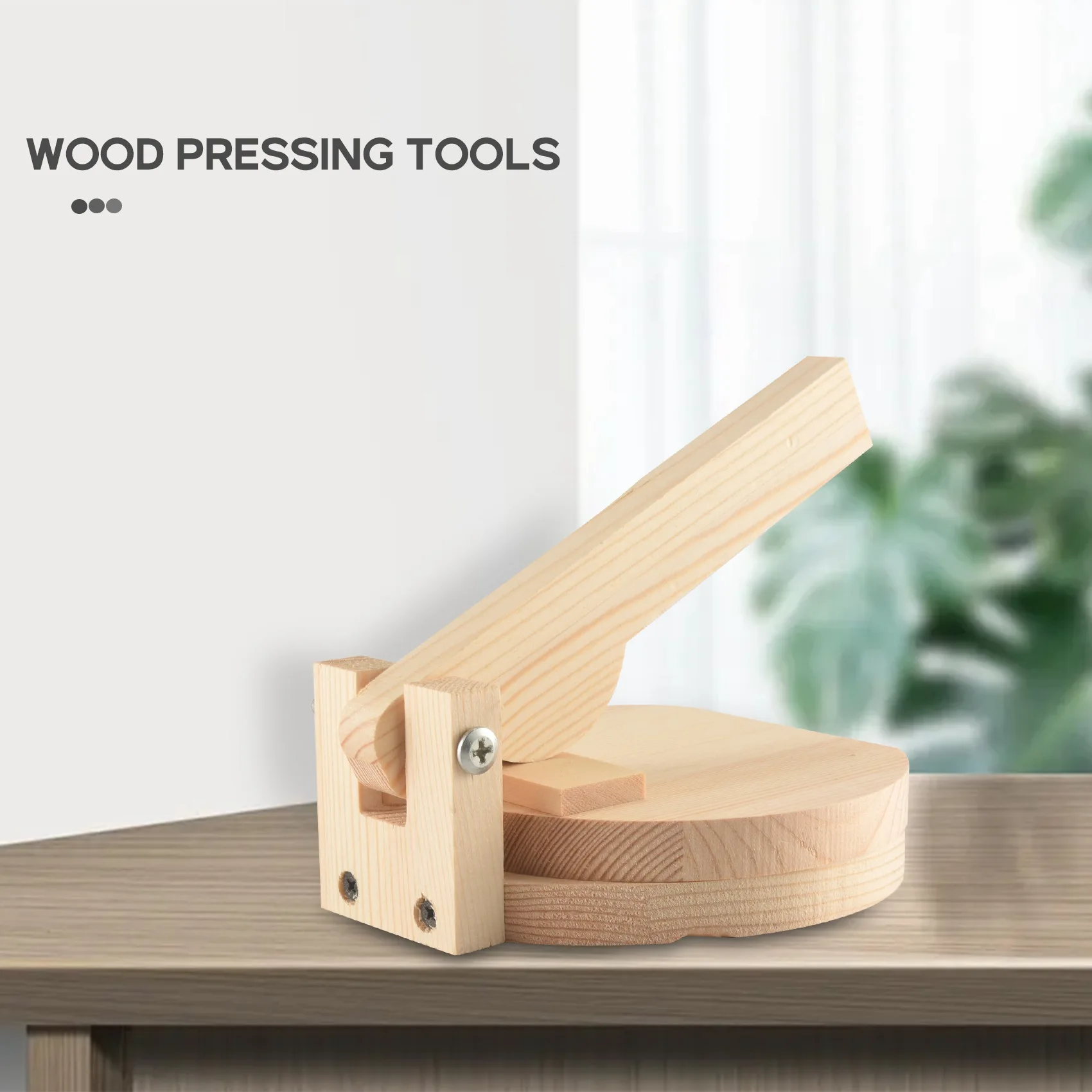 Wood Tortilla Press Dumpling Skin Maker Presser Chapati Roti Taco Corn Maker Pressing Tools Kitchen Gadget Accessories-A27I