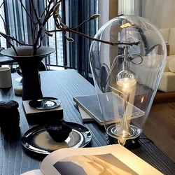 Nordic Designer LODES Glass Living Room LED Lamp Blow Modern Creative Magnet Adjustment Bedroom Study Table Light