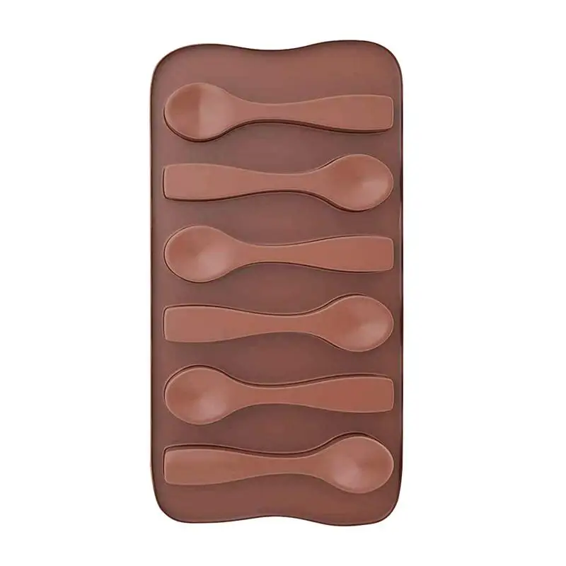 Lepel Chocoladevorm Siliconen Cakevormen Feestdecor Van Hoge Kwaliteit Food Grade Mal Chocolade Bak Koekjes Cakes Mof Maker