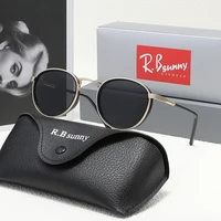 Gafas de sol polarizadas de moda vintage para mujeres y hombres Steampunk tonos redondos UV400 viajes de conducción al aire libre