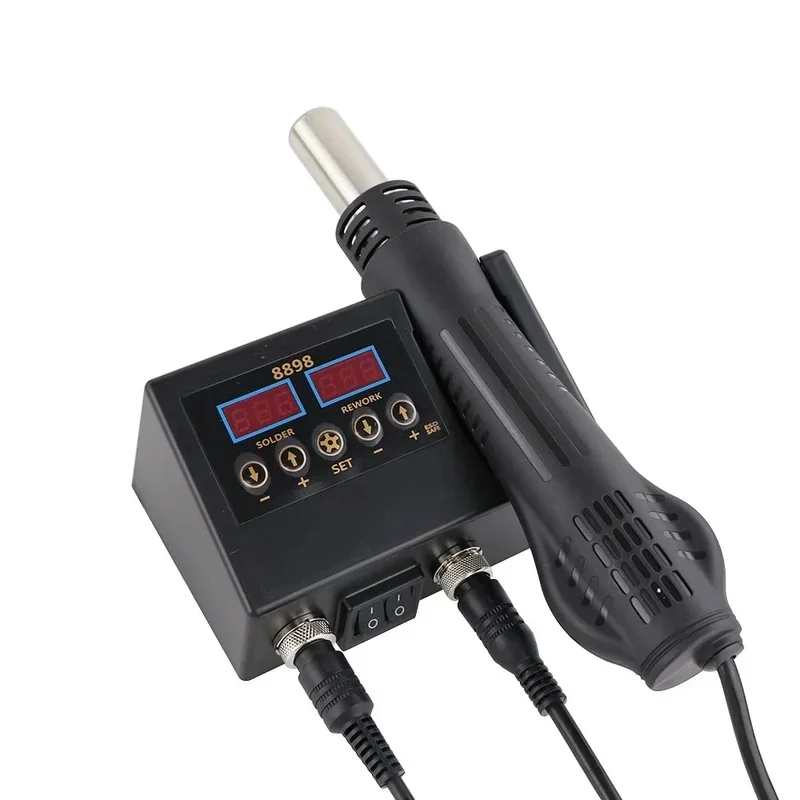 Adjustable Temperature Soldering Station 2 in 1 SMD Soldering Iron and Hot Air Heat Gun for PCB IC Repair Tools