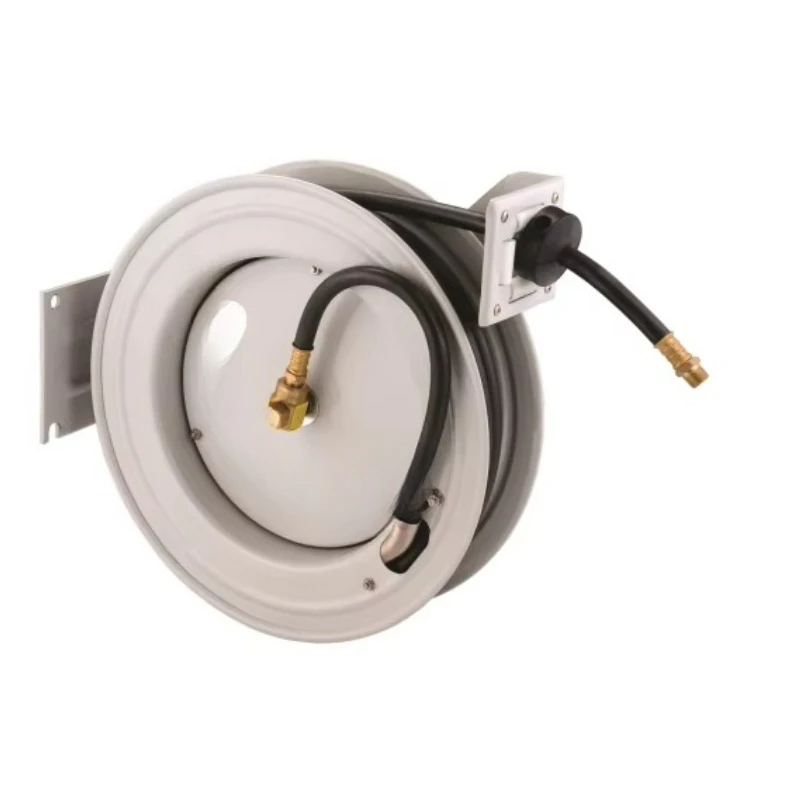 Air Hose Reel Automatic Hose Reel Wall Mounted Automatic Retractable Air Hose Reel 3/8 x 50ft
