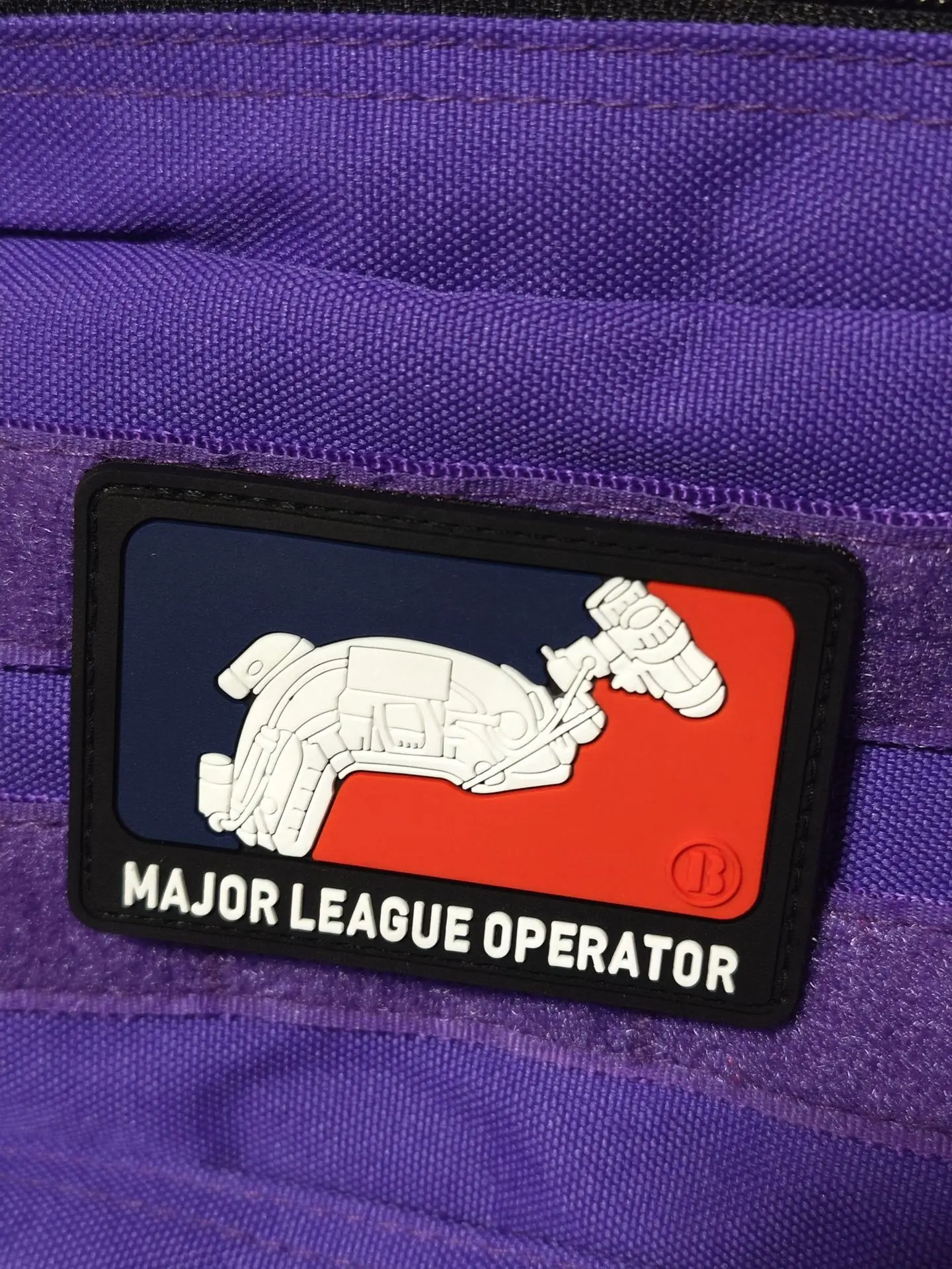 

Major League Operator PVC Patches Tactical Morale Emblem Armband Backpack Hook and Loop Sticker