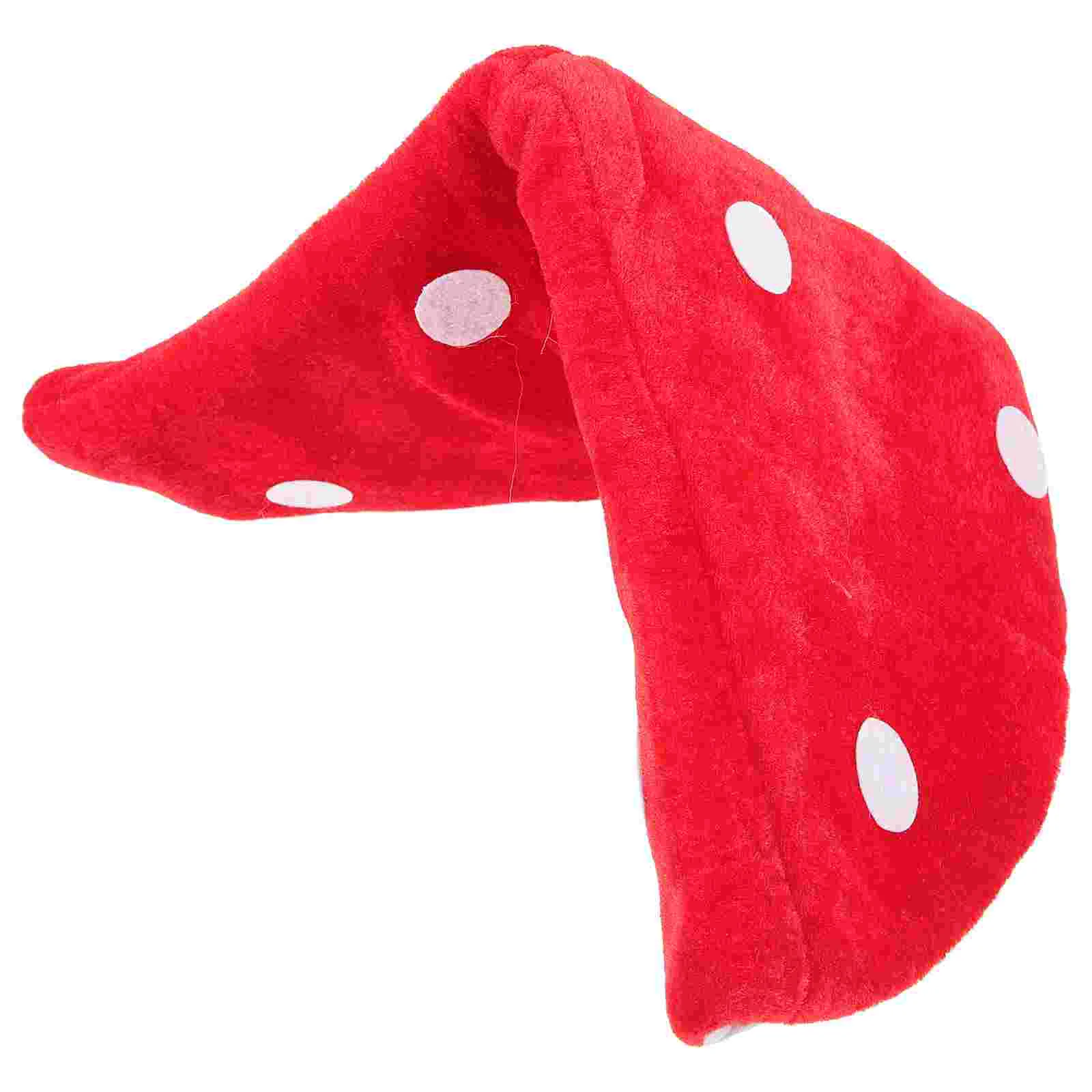 

Red Mushroom Hat Toad Hat Mushroom Costume Party Funny Decoration Hat for Kids (White and Red) mushroom hat costume