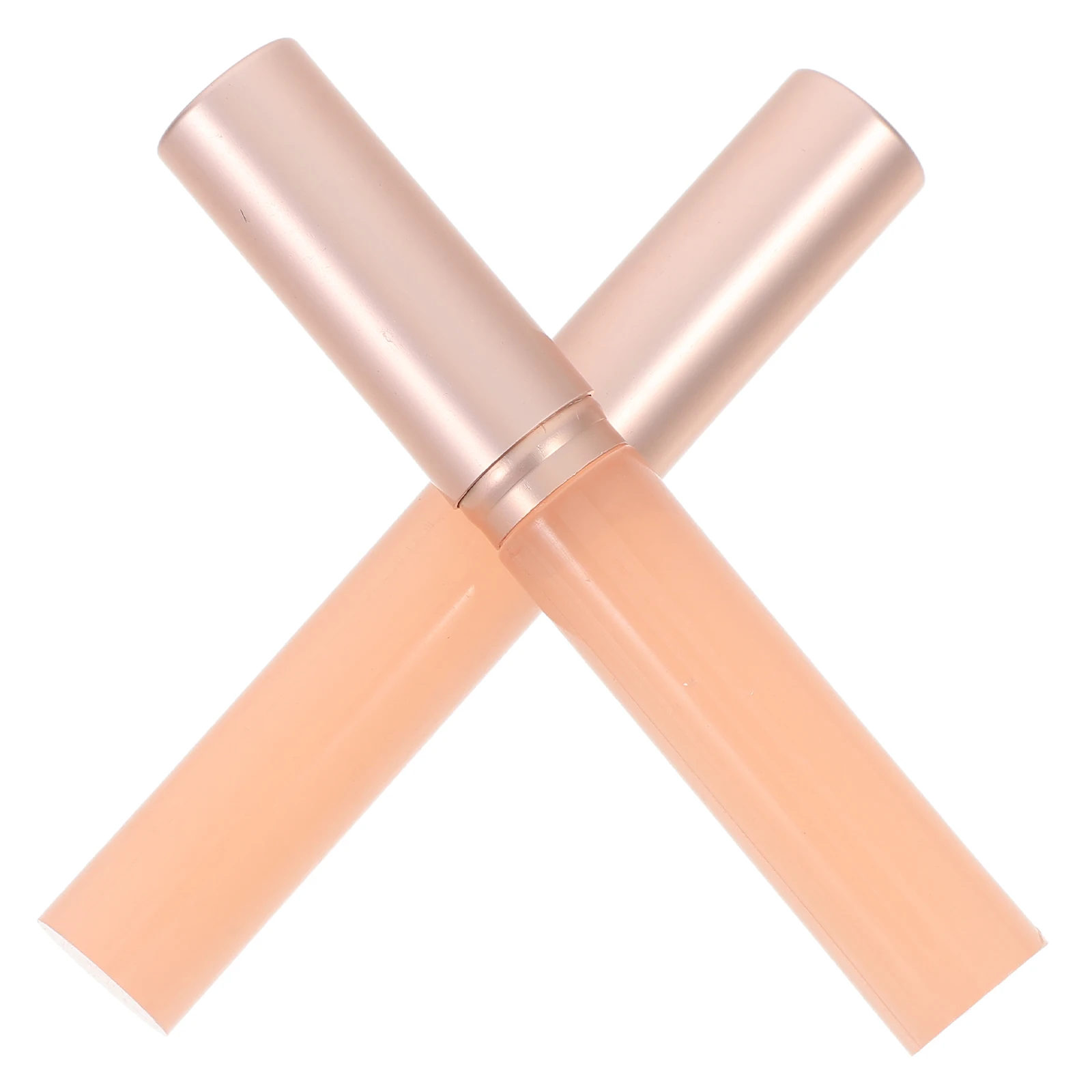 

2 Pcs Lip Gloss Silicone Brush Portable Lipstick for Women Pink Applicator Applicators Reusable Miss