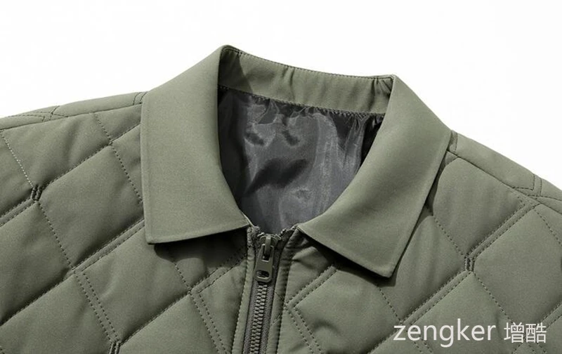 Plus Size Men's Winter Padded Jackets - Thick Quilted Baseball Collar Coats Warm Cotton-padded Outerwear for Fall & Winter