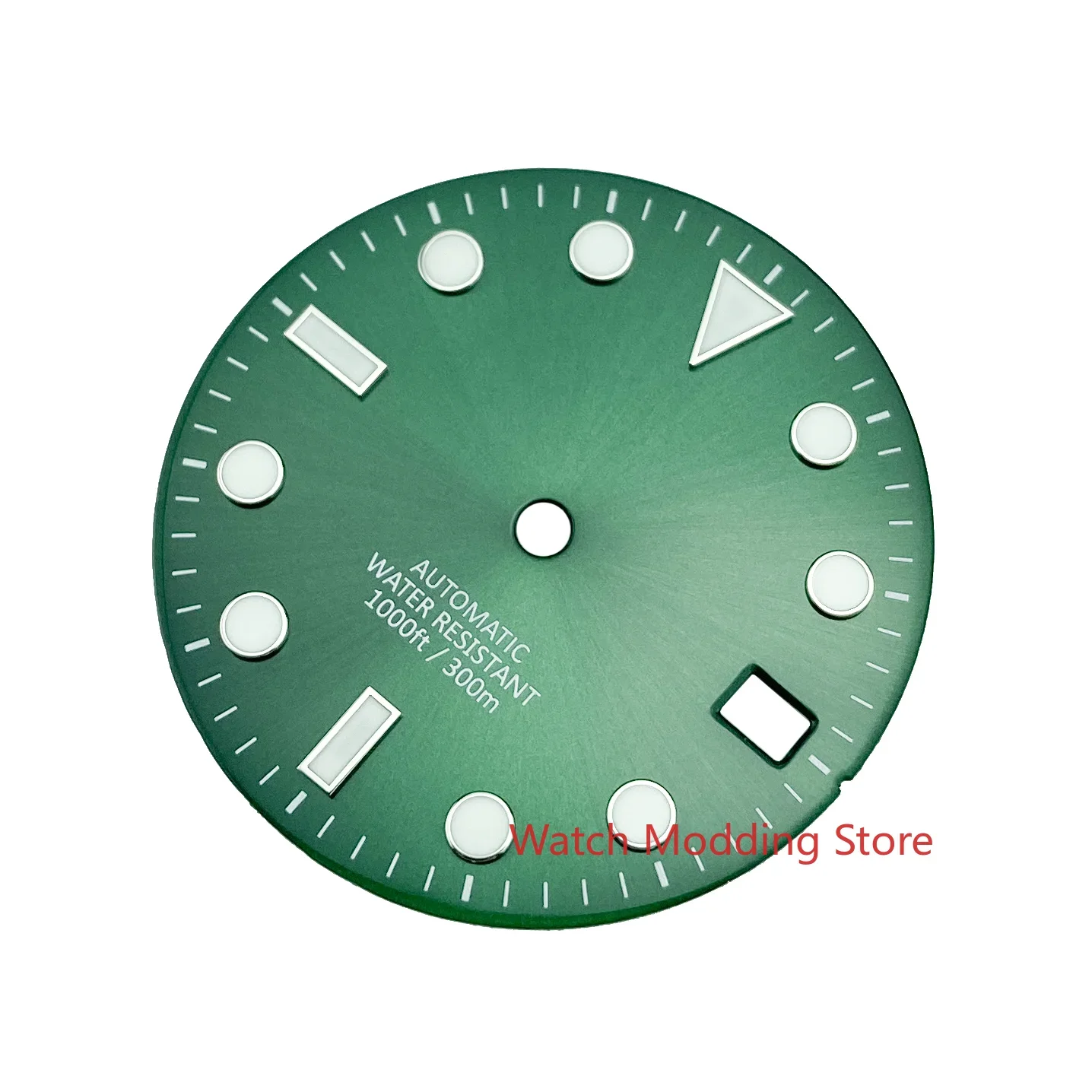 HOT 28.5mm BGW9 Green/Black Enamel Copper Dial Parts SKX Mod SUB Style Fit NH35A Mov't 300M Super Blue Luminous NEW Arrival