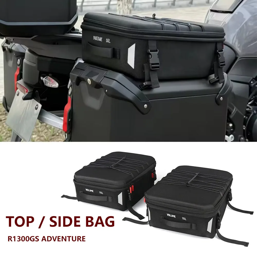 

Motorcycle Top Bags Saddlebag For BMW R1300GS Adventure R 1300 GS ADV Side Top Box Hard Top Bag Case Luggage R1300GSA 2024-2026