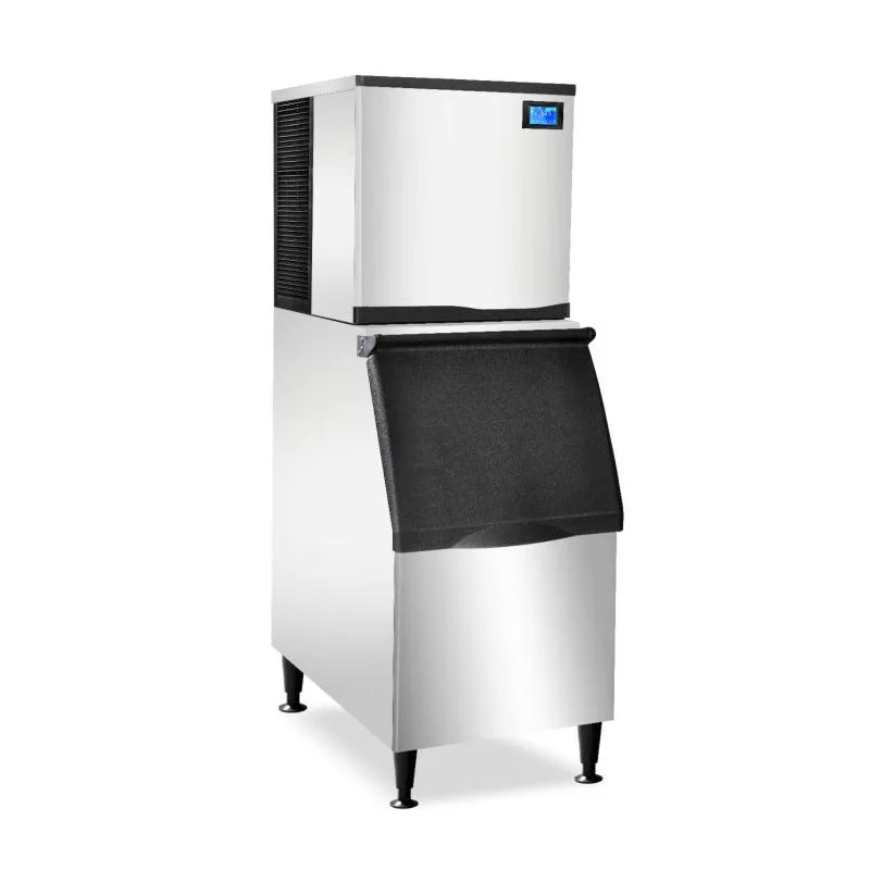 Ice machine commercial 150kg -450KG milk tea shop square ice machine Bocconi medium and large