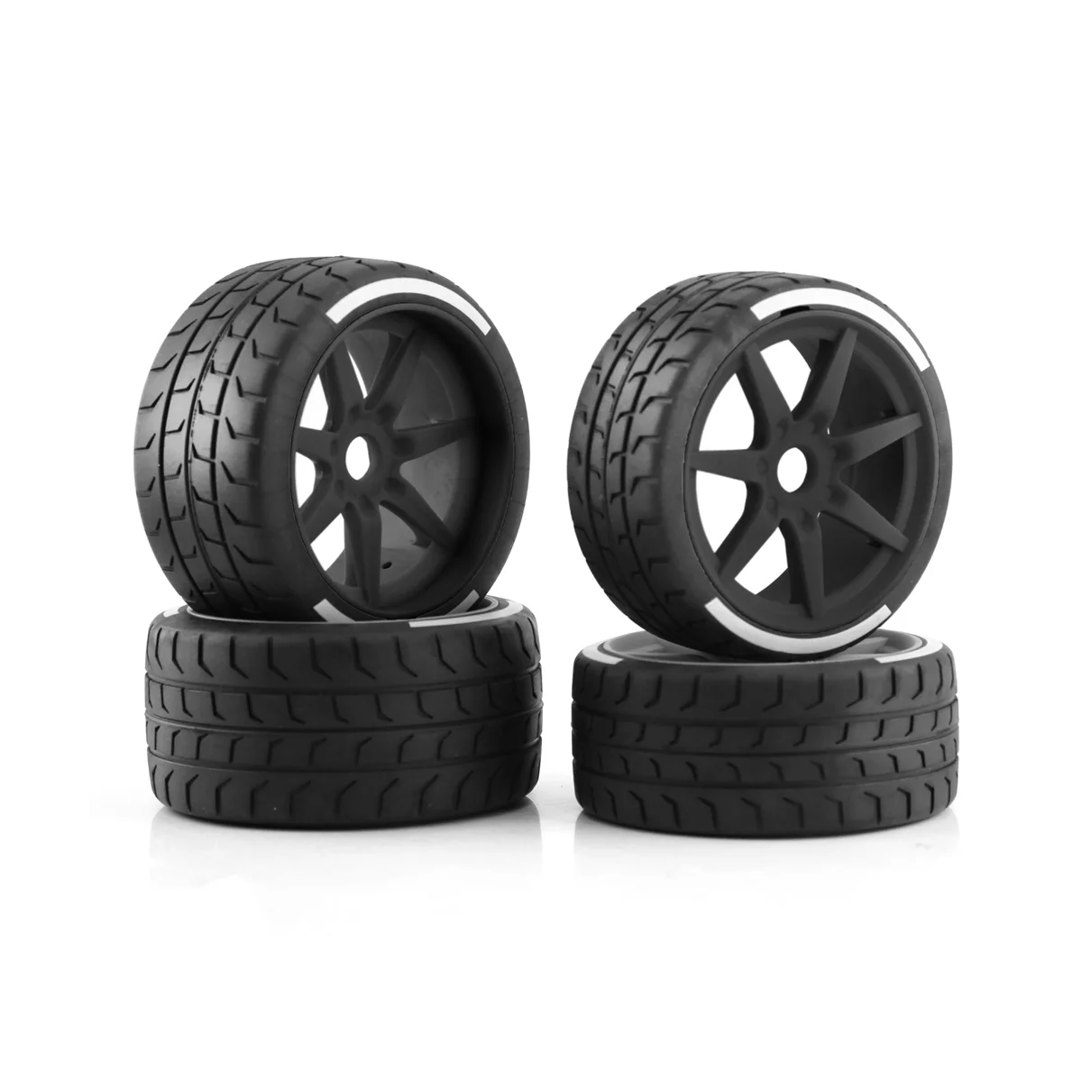 4Pcs 102mm 108mm Tire Tyre 17mm Wheel Hex for Arrma 1/7 Felony FSR Model GT RC Car Upgrade Parts, black