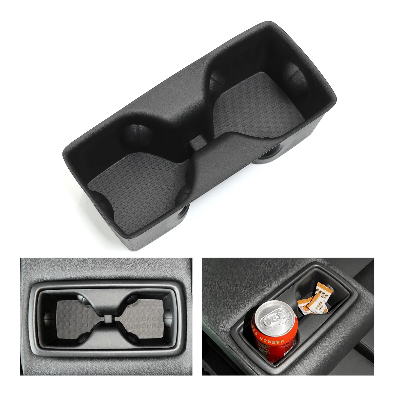 

for Toyota RAV4 2019-2022 Cup Holder for Highlander Kluger 2021 - 2023 Rear Seat Storage Box Fixed Protective Accessories