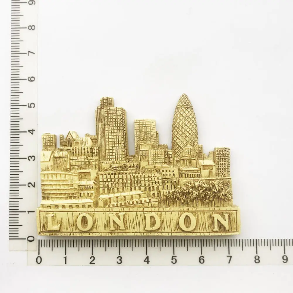 Iconic City Landmark Resin Magnet Souvenir Decorative Craft Gift For Kitchen Fridge Home Office Decor Travel Collection Item