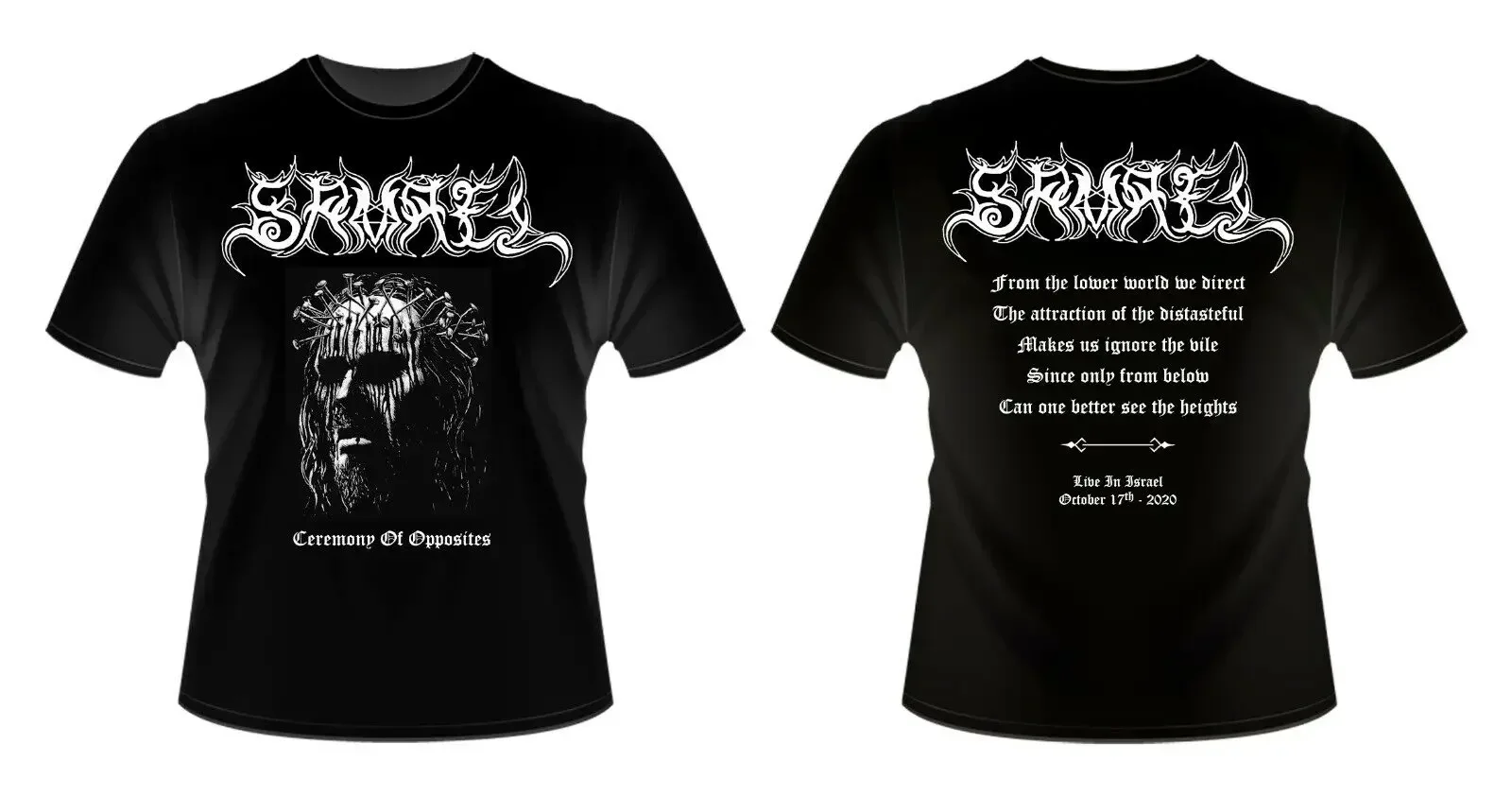 

Samael - Ceremony Of Opposites Tel Aviv Show Shirt New Medium2024 High quality Brand T shirt Casual Printed 100% Cotton