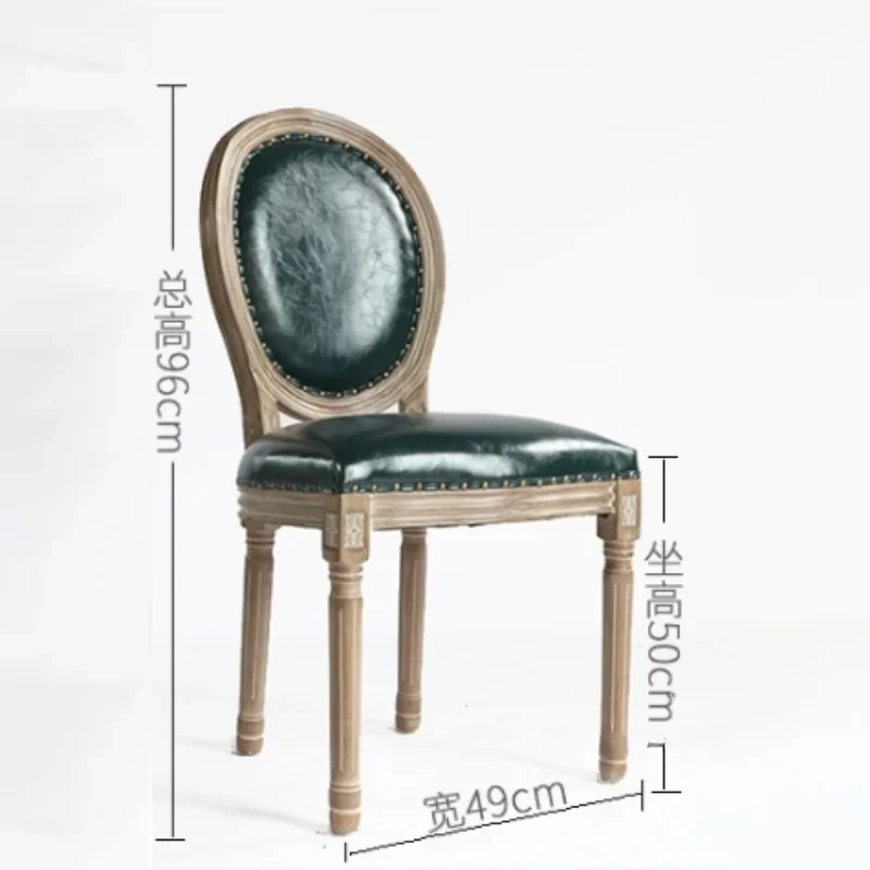 كراسي الطعام الأوروبية الرجعية مطعم القديمة الصلبة الخشب البراز الأثاث منتشر مقهى فندق جديد الصينية مصمم الأزياء كرسي