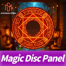 Mysterious Studio Room Escape Prop Magic Disc Panel Put RFID Card to Light up the Magic Disc