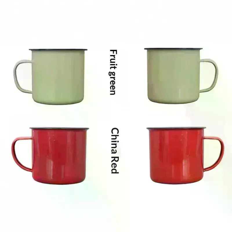 Drinking Mugs Multiple Color Size Custom Logo For Home Camping Office Use Enamel