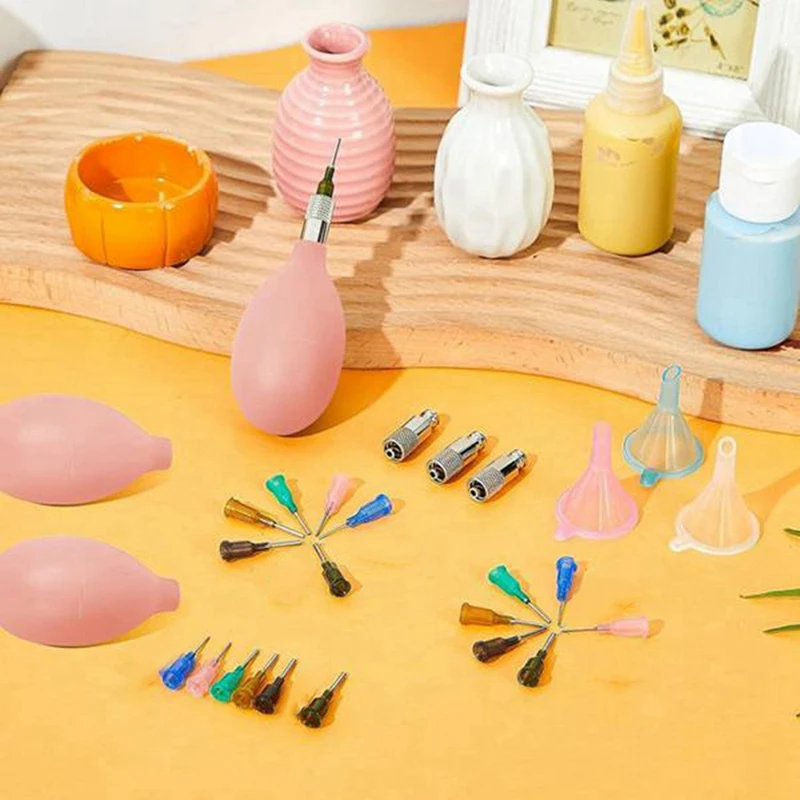 ABKY- ขวด Applicator เคล็ดลับความแม่นยําสําหรับเครื่องมือดิน เครื่องมือทําหัตถกรรมด้วยเข็มและช่องทางเติม